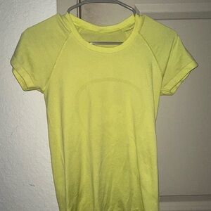 lululemon Bright Yellow Short Sleeve Top
